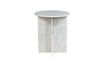 Marble Round Side Table (White Marble)