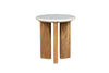 Kosala Wooden & Marble Side Table