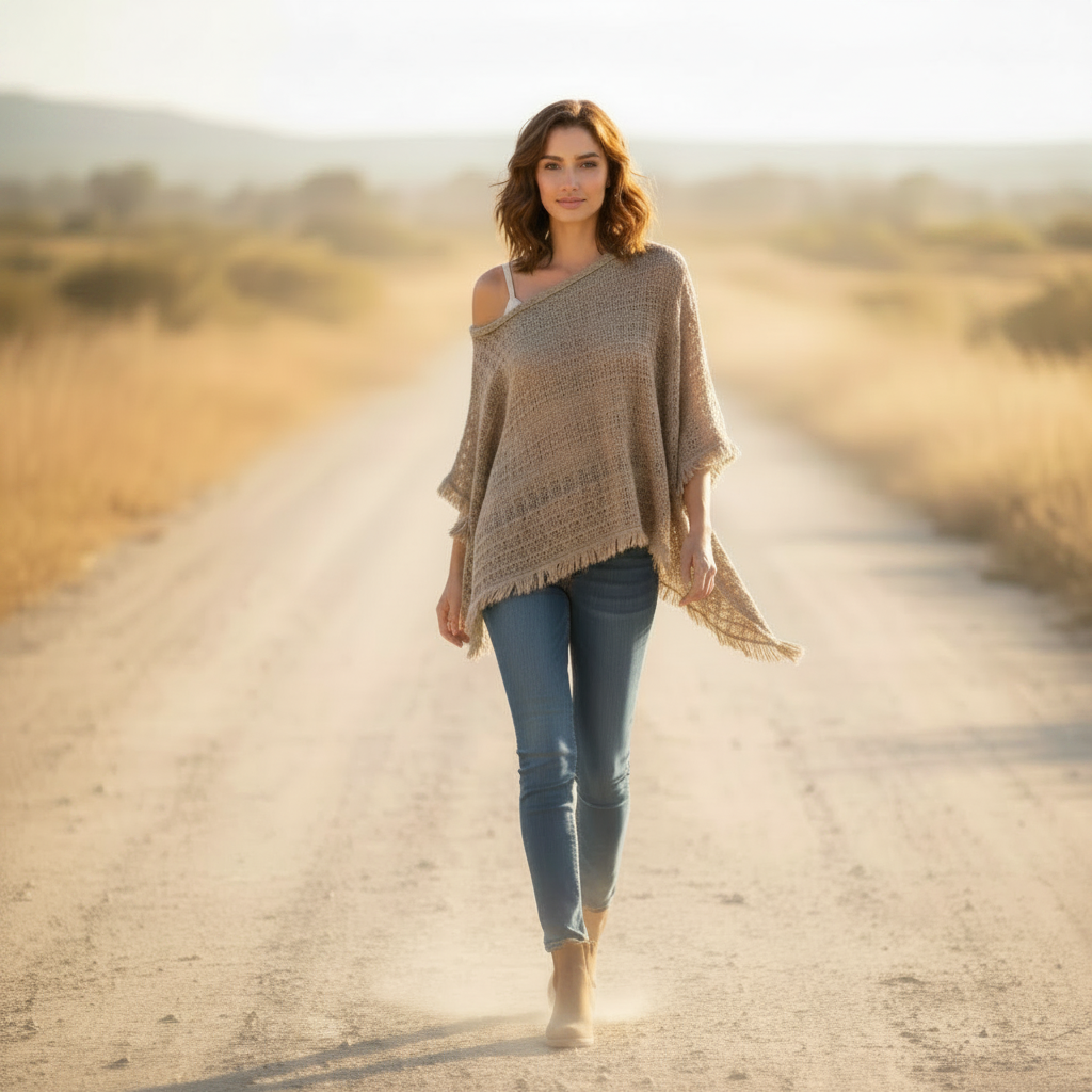 Italian LInen : Sariton : Loose Top, One Size | Natural