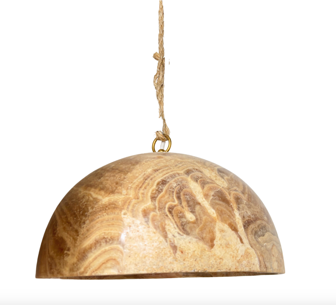 Shumba : Onyx polished pendant lamp