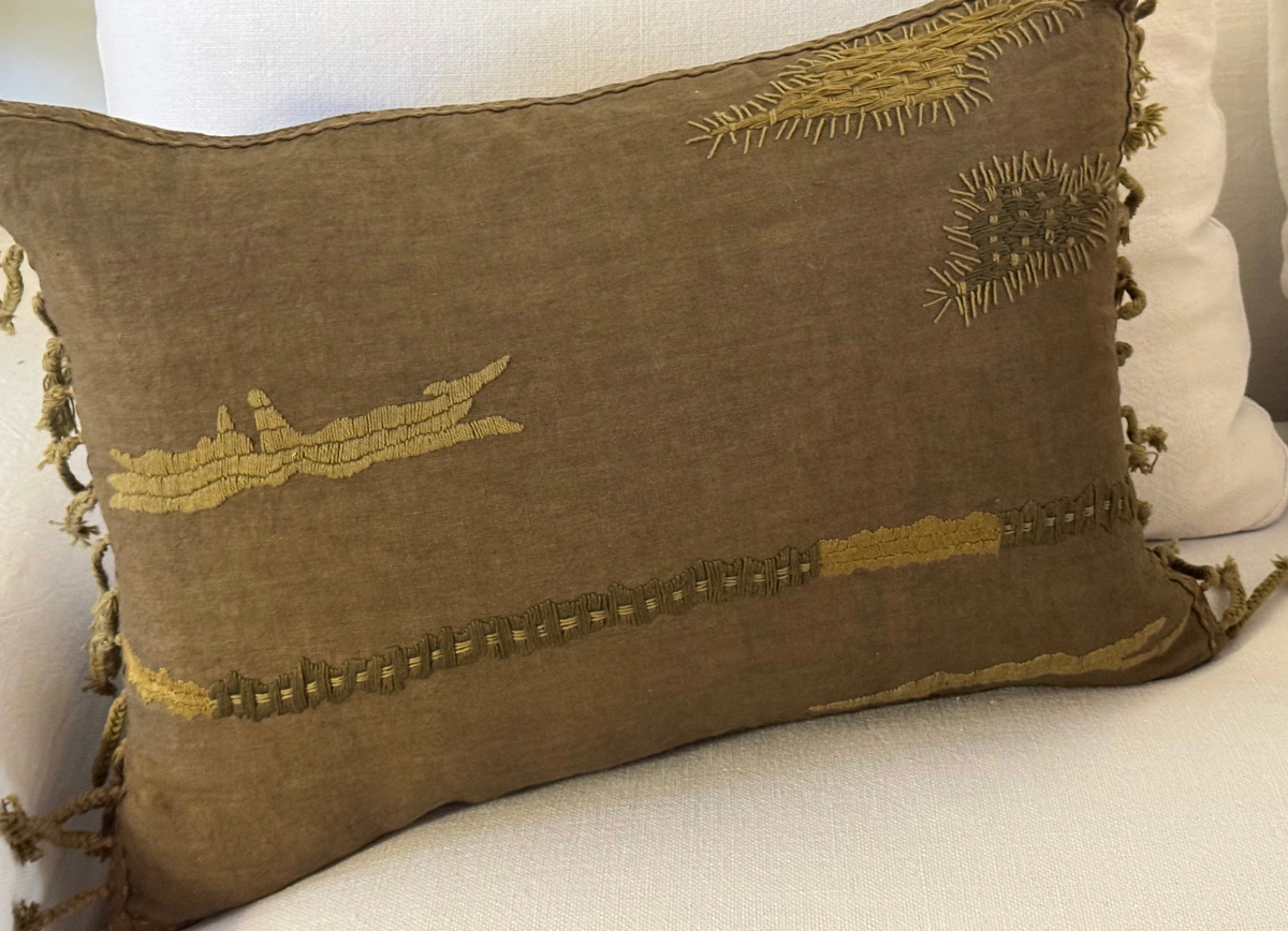 ELBERETHB linen cushion 60 x 40