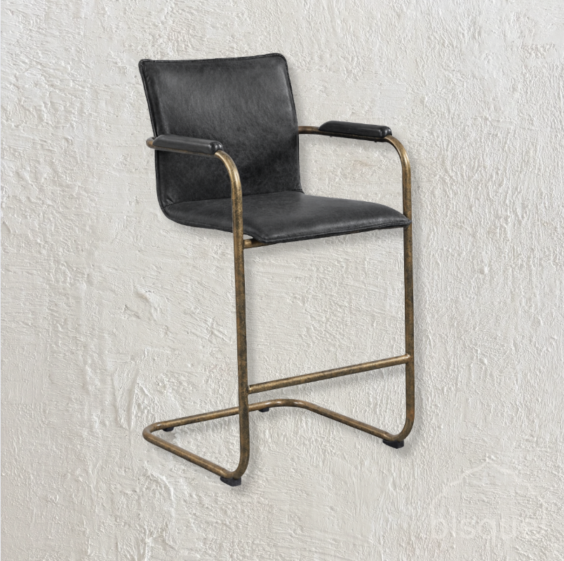 Alessia : Bar stool, Lead colour