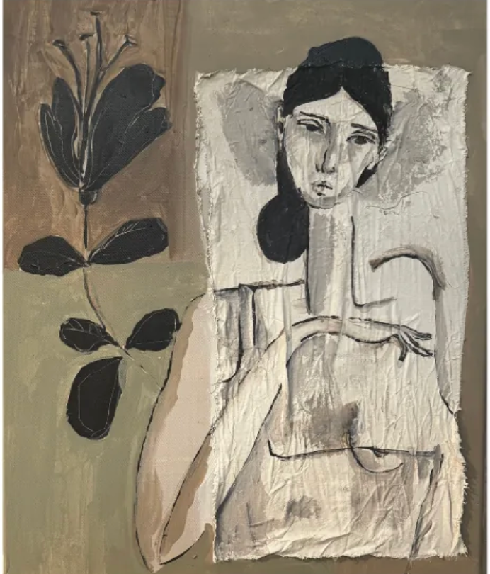 Mona : Rattan and Clay Pendant Light Small