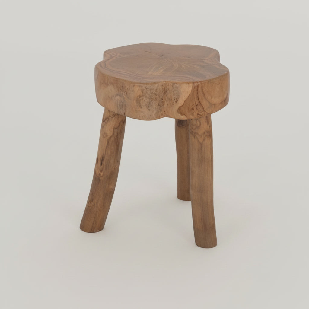 Aulia : Teak 45cm Side Table, Natural