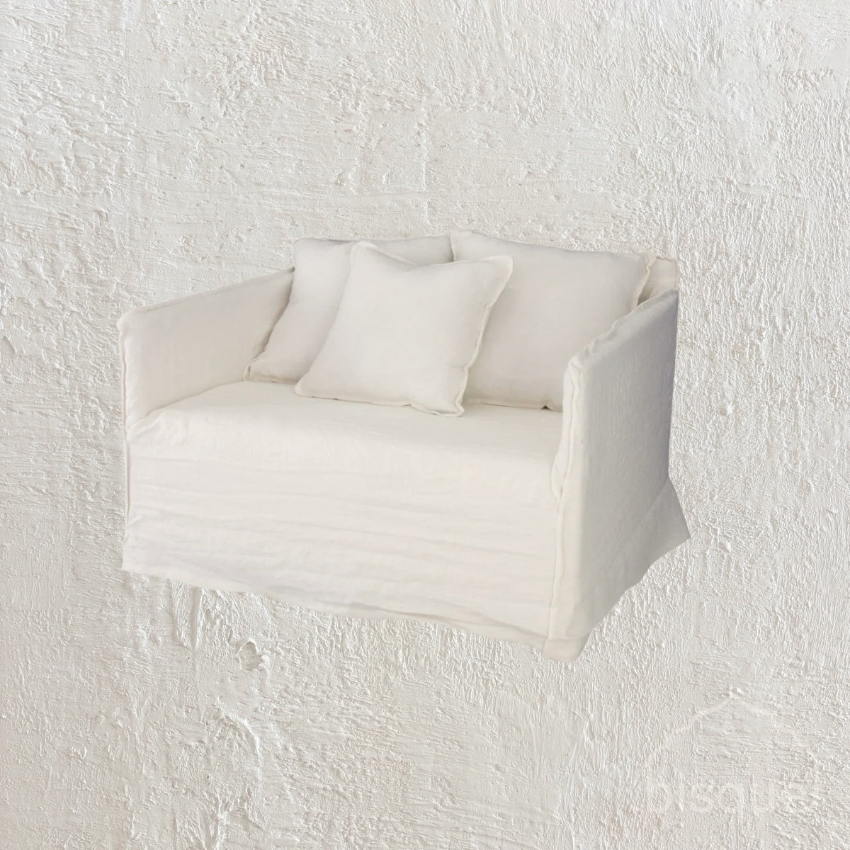 'Khalia' Single Seater Sofa, White