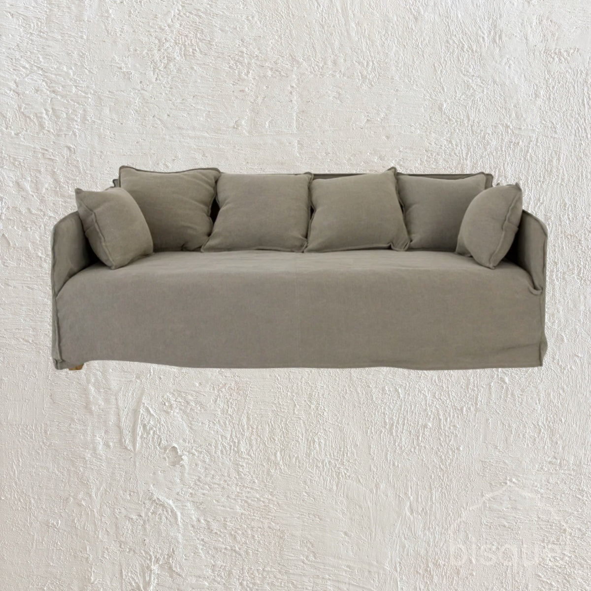'Khalia' Three Seater Sofa, Taupe