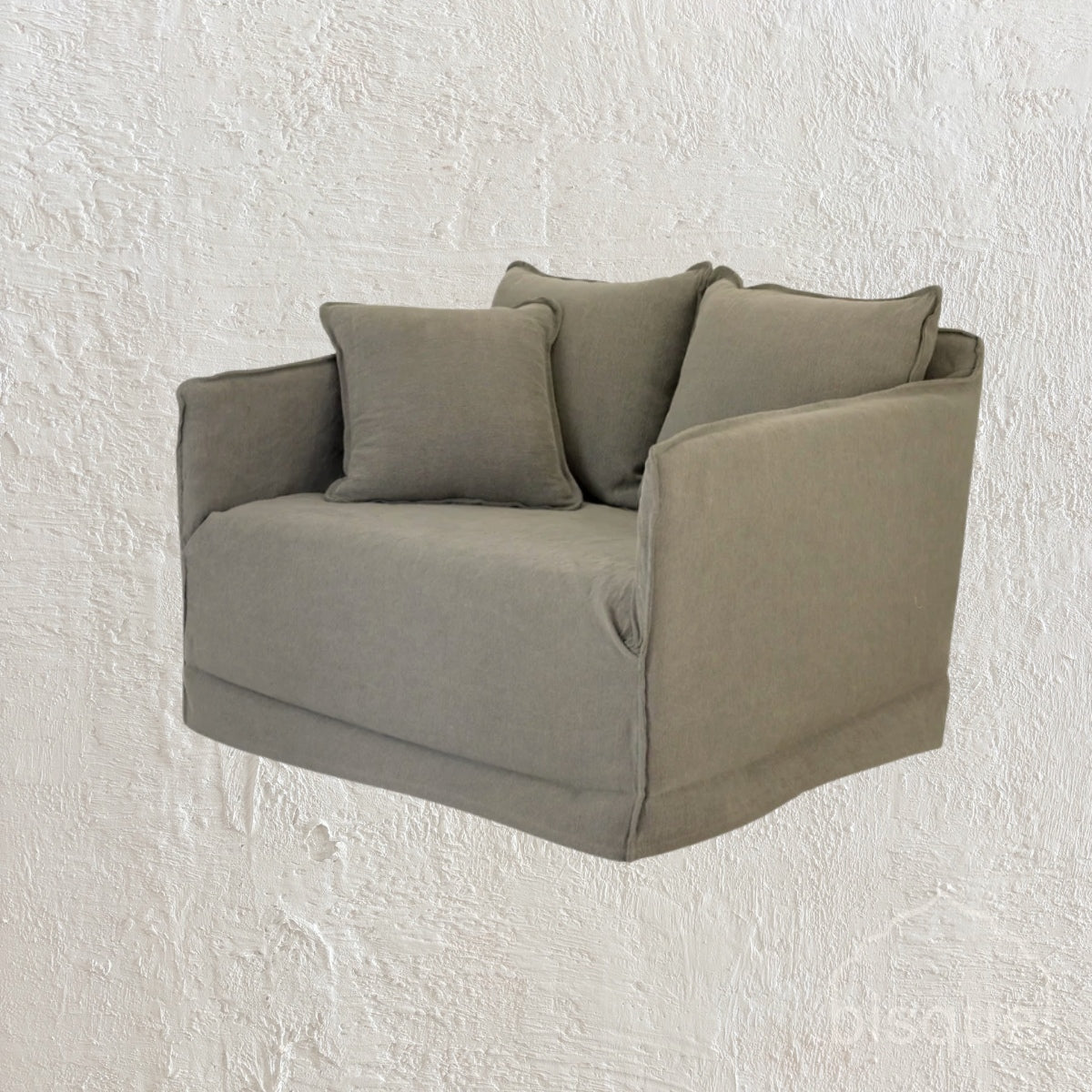 'Khalia' Single Seater Sofa, Taupe
