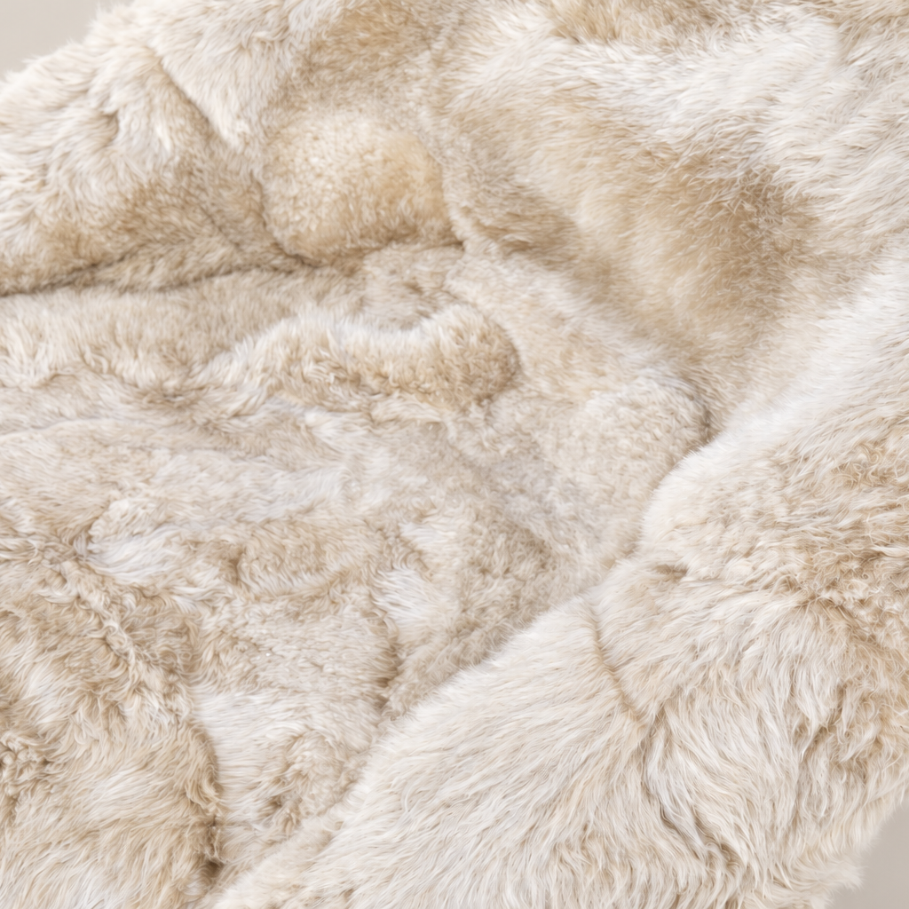 Occasional Chair : Spencer : Mongolian Sheepskin Chair | Cream
