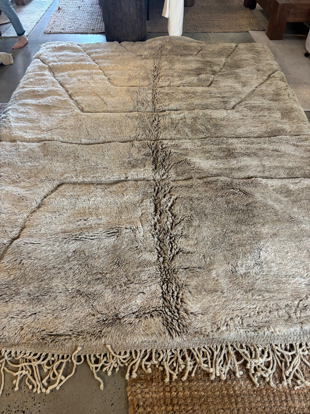 Tangier : Moroccan Rug, Taupe, Large