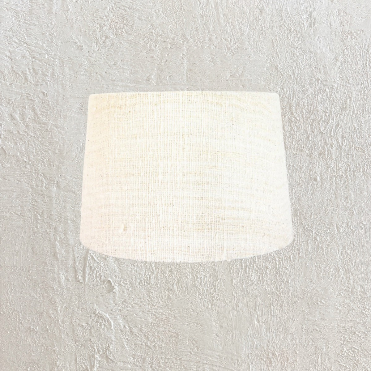 Melati : Cotton Lamp Shade Textured White, Large