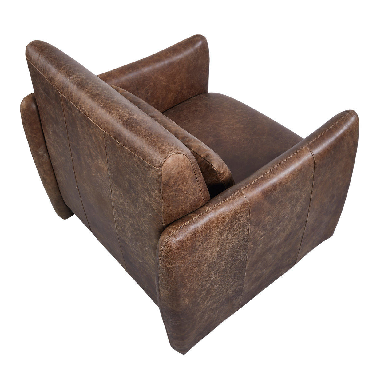 Salerno : Leather Occasional Chair, Leather, Whiskey