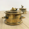 Indian Antique Brass Ink Well, Small