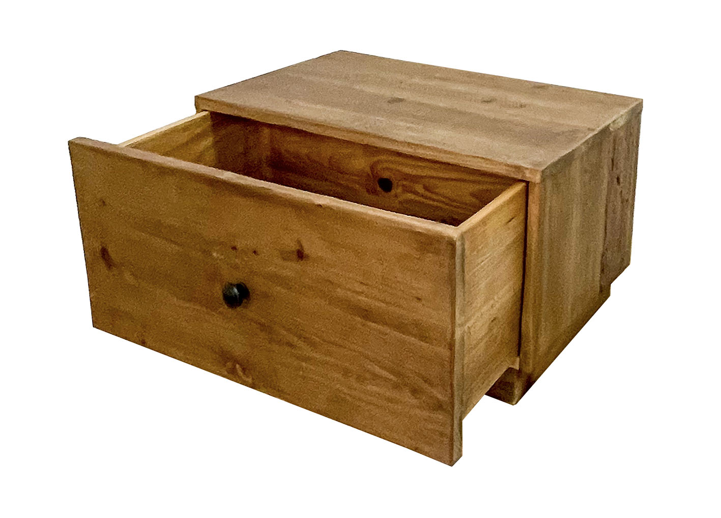 Jasper : Bedside Table, Natural Old Pine 70cm x 40cm x 36cm H