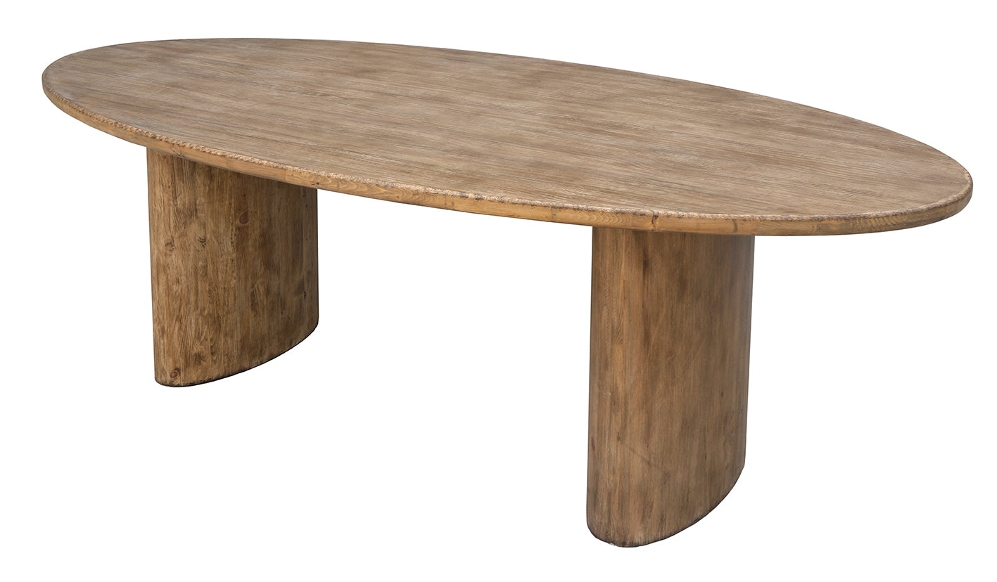 Bonito : Recycled Pine Oval Dining Table