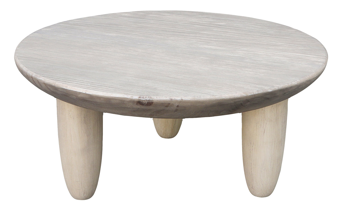 Lusaka : Recycled Pine Round Side / Coffee Table