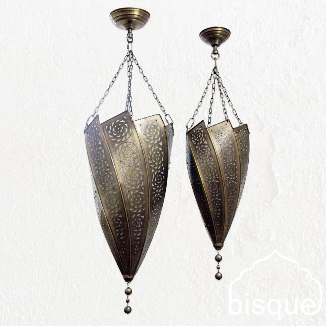 'Taroudant' Brass Pendant, Small