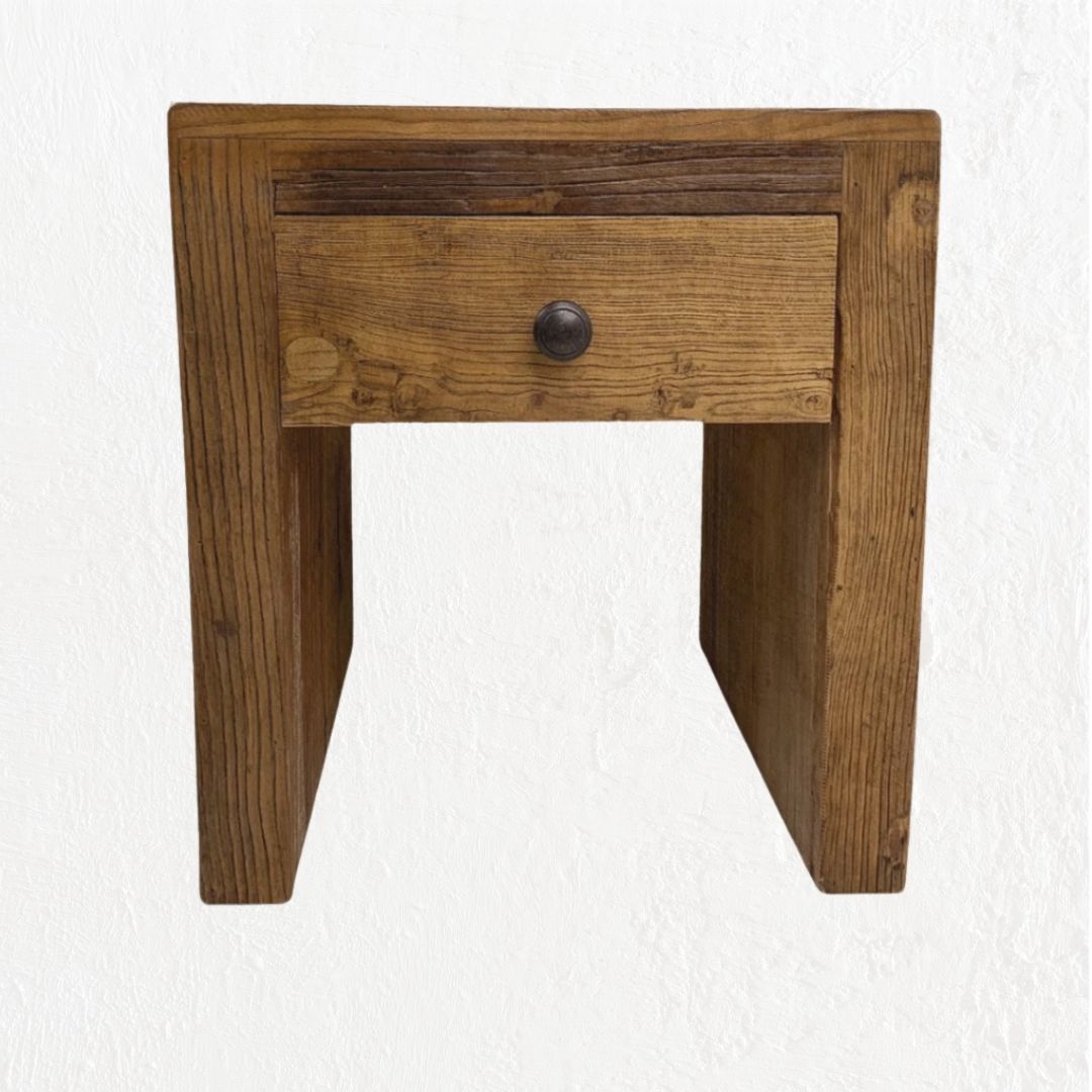 Eze : Bedside Table, Natural Elm.