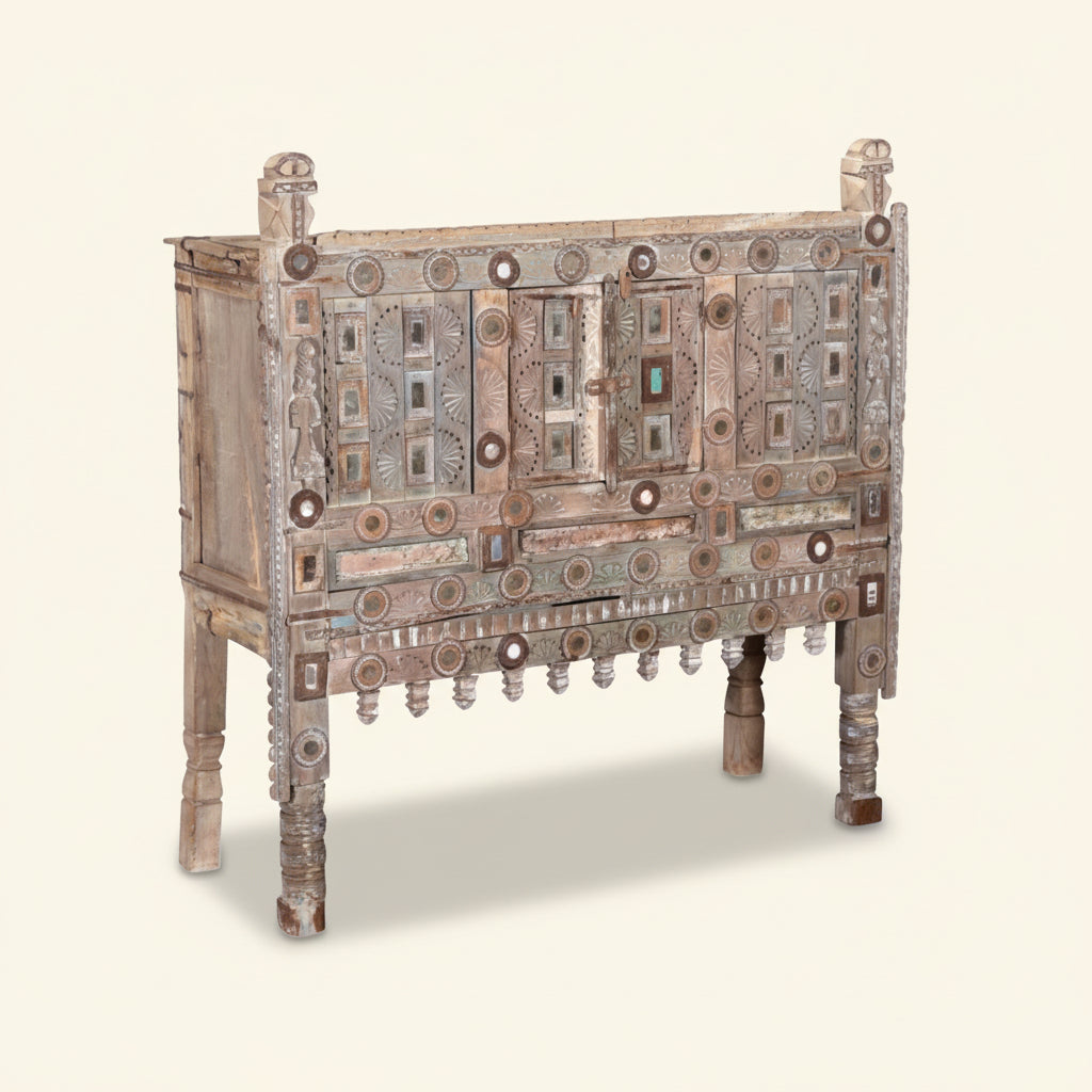 Neha : Original Indian One of Kind Manjoo Cabinet/Console, 130cm