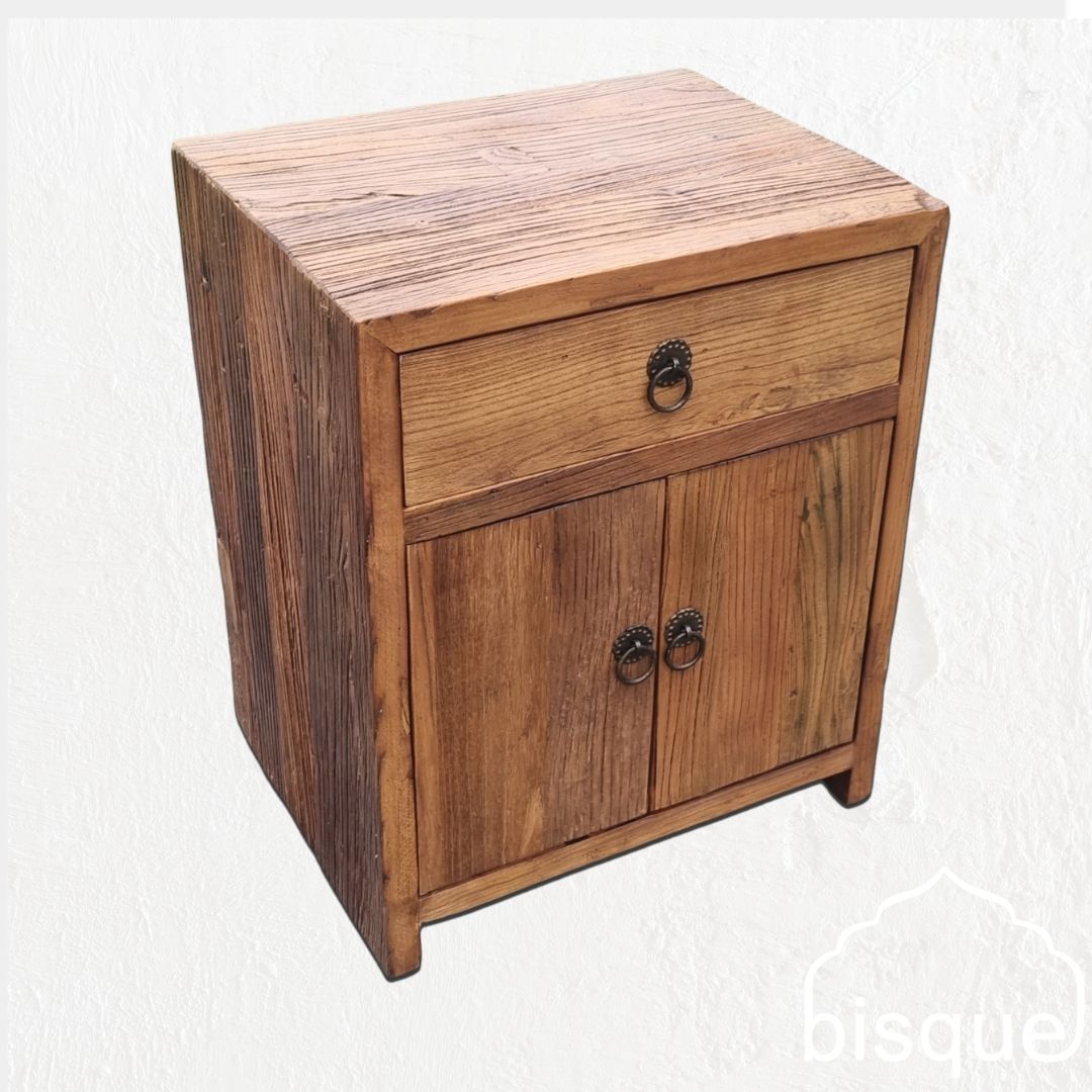 Alissia : Bedside Cabinet, Natural Elm