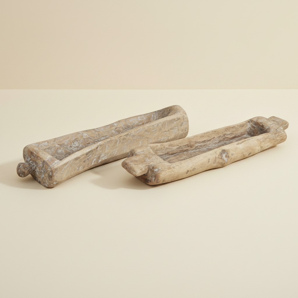 Ajantha : Wooden Khaliya Tray, Assorted