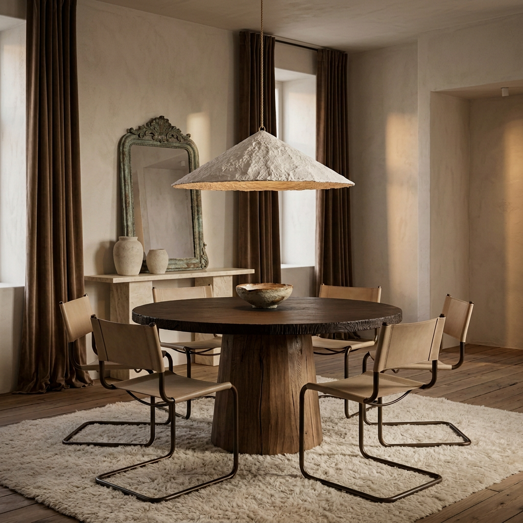 Pendant Light : Alayan : Large Paper Shallow Cone Light | 80cm | White