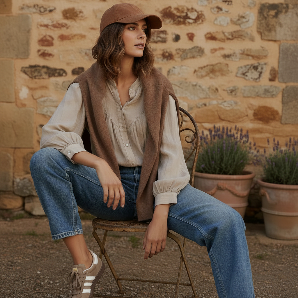 Italian Linen : Alba: Top, S/M | Ecru