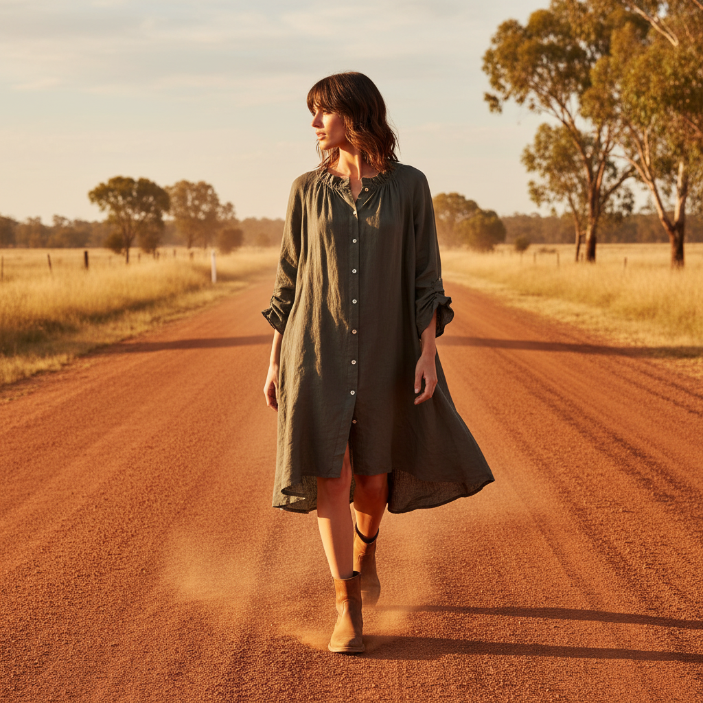 Italian Linen : Anais: Dress or Top, One Size | Natural.