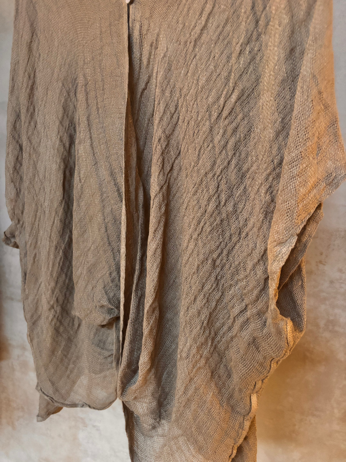Arielle: Italian Linen Poncho, One Size