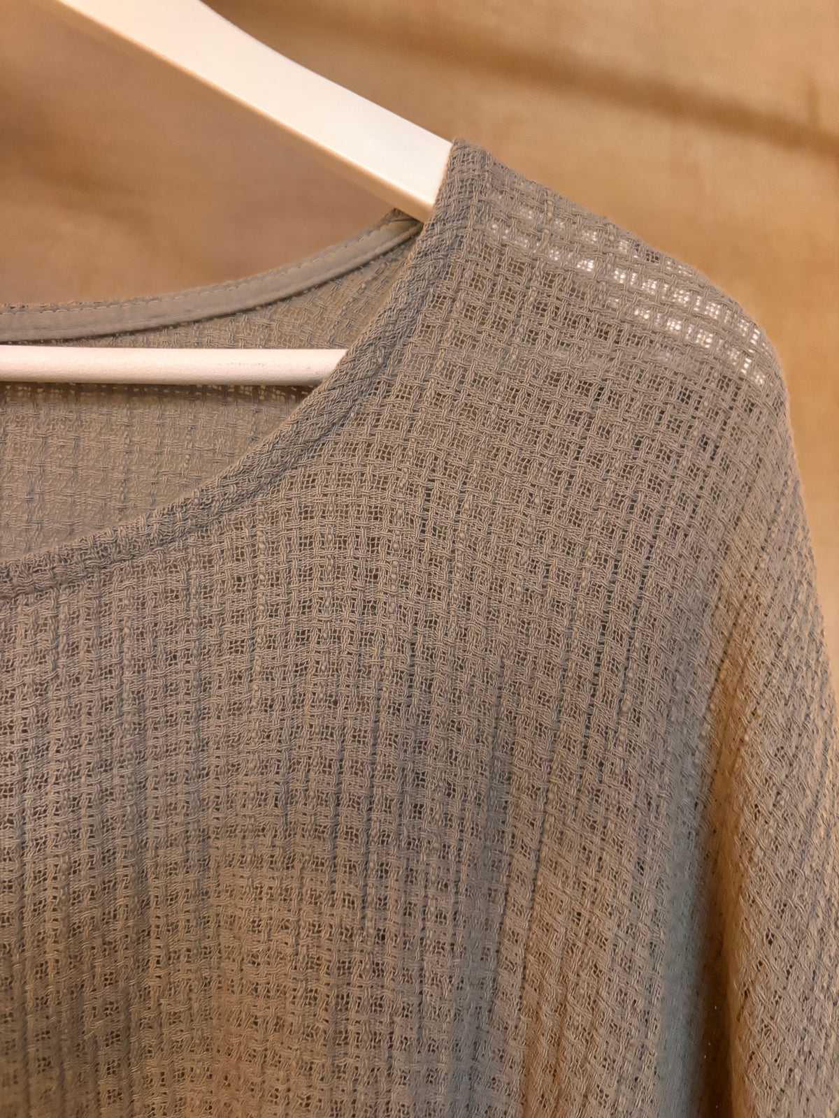 Italian Linen : Ava: Top, One Size. Beige.