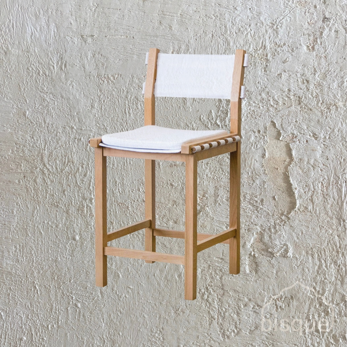 Isabella : Bar Stool, White