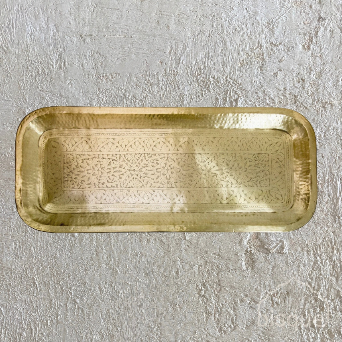 Kami : Large Brass Rectangular Tray