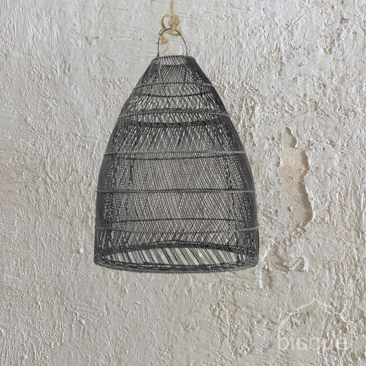 Inoke : Rattan Dome Pendant, Black