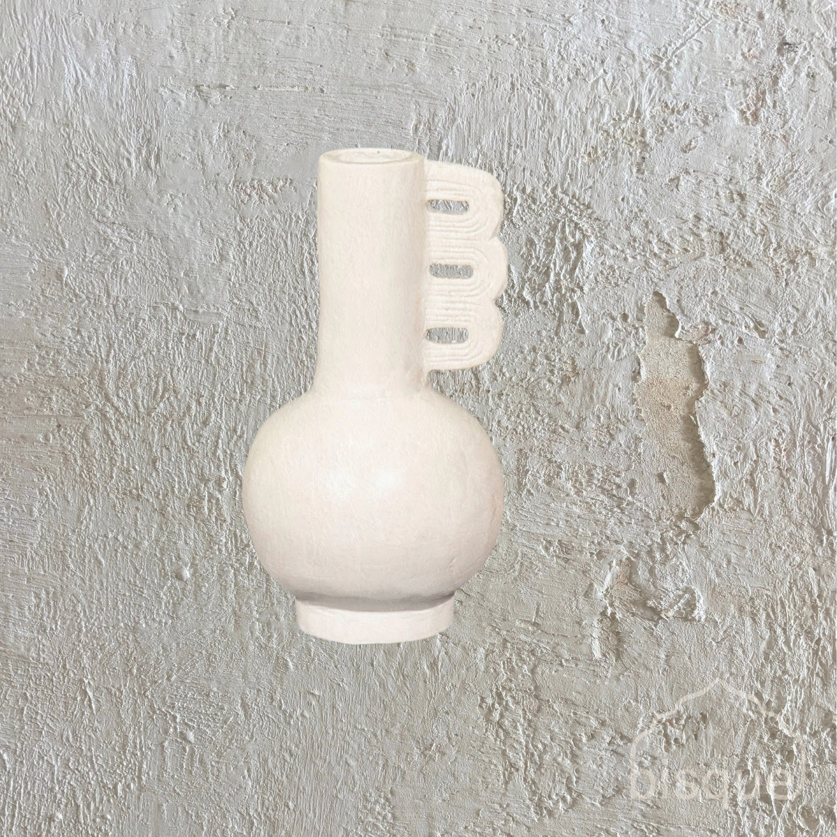 Fuzo : Terracotta Vase, White