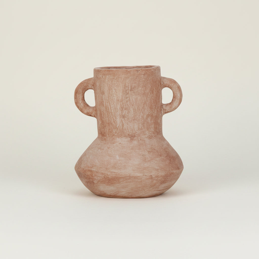 OUTLET : Mida : Terracotta Jug Double Handle, Natural Medium