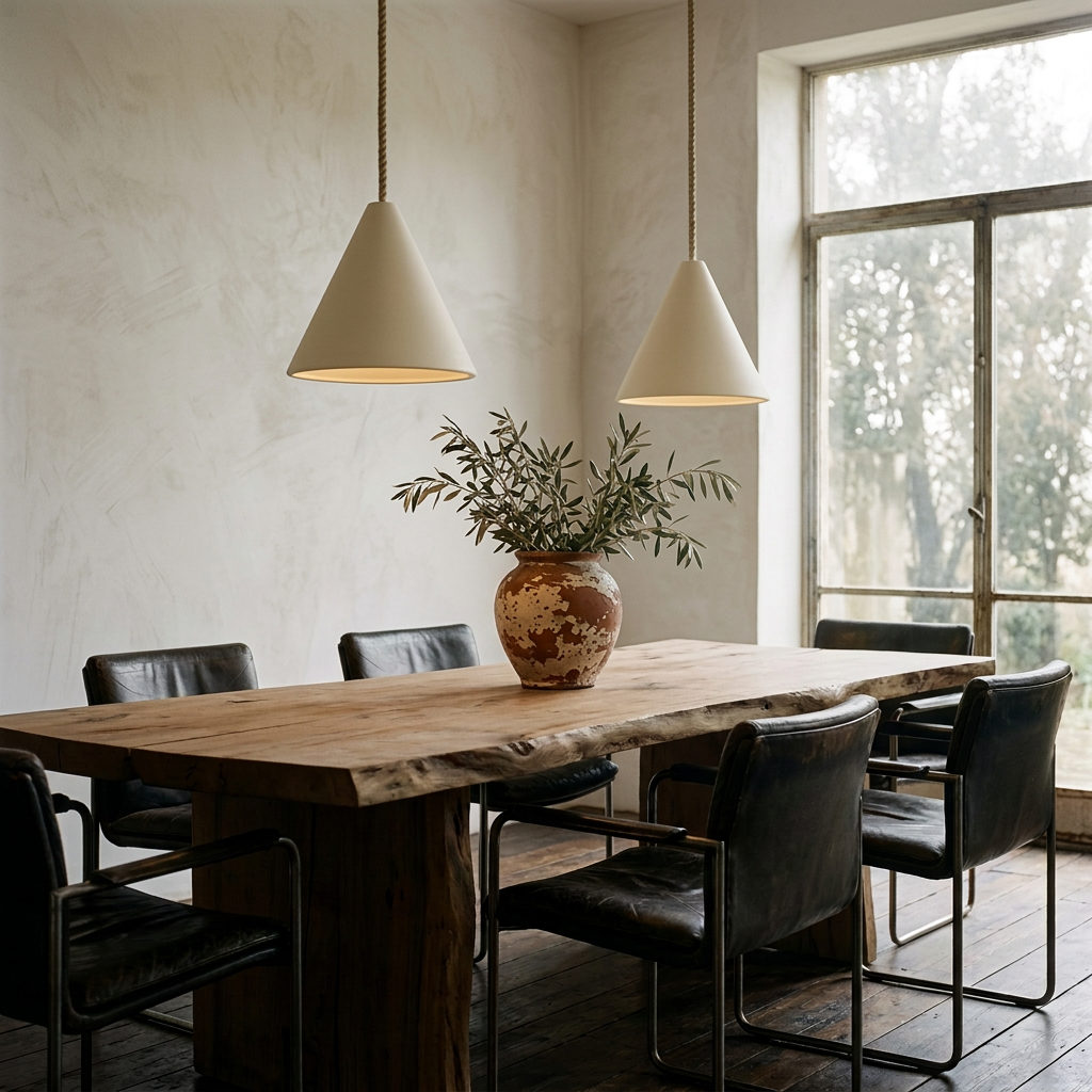 Pendant Lights : Calonya Resin Cone Pendant Light | Sand