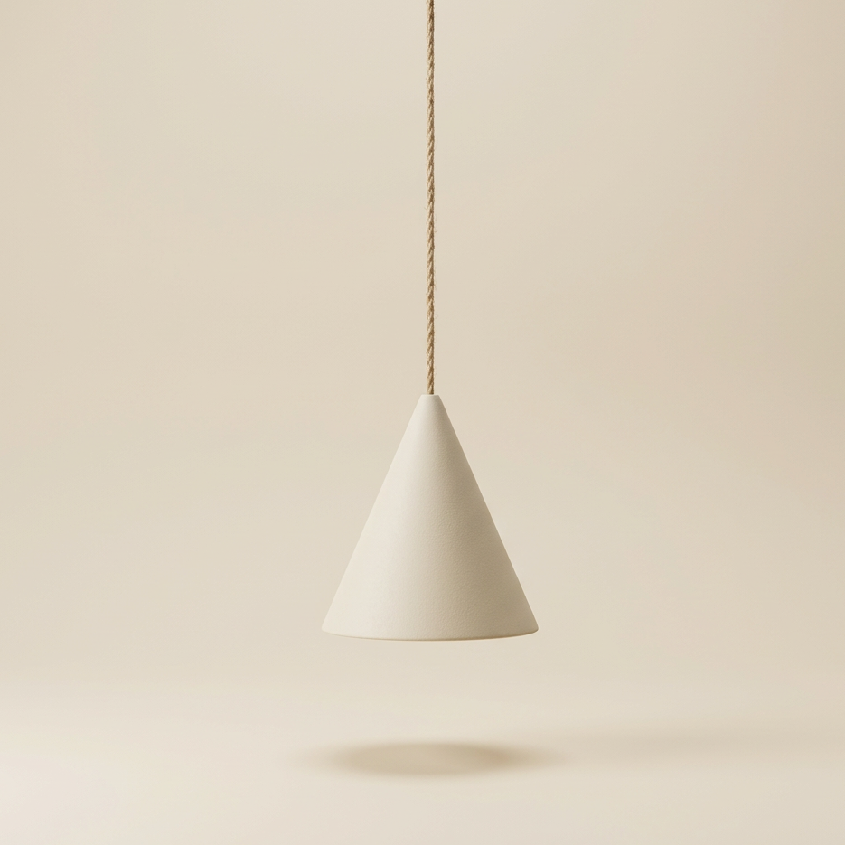 Pendant Lights : Calonya Resin Cone Pendant Light | Sand