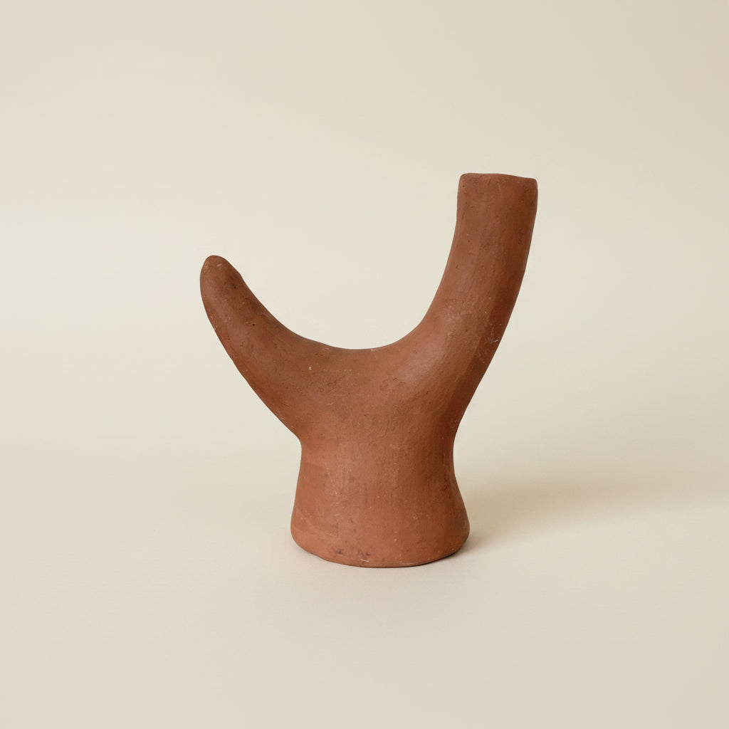 Kurachi : Candleholder, Whitewashed