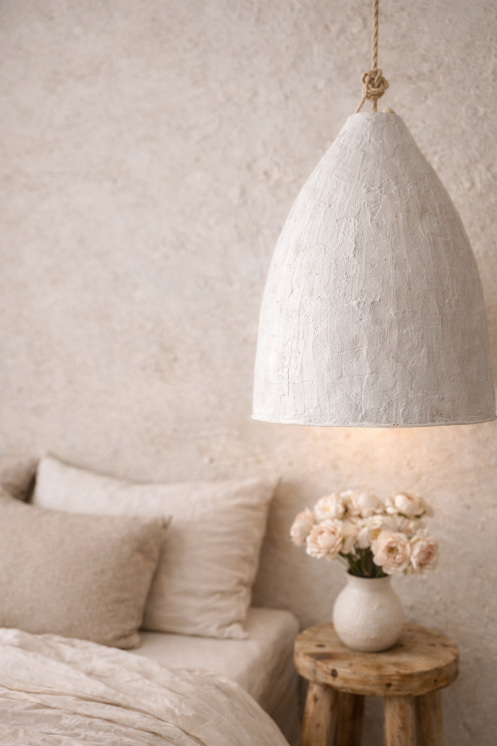 Chege : Clay Tall Dome Pendant Light, Small