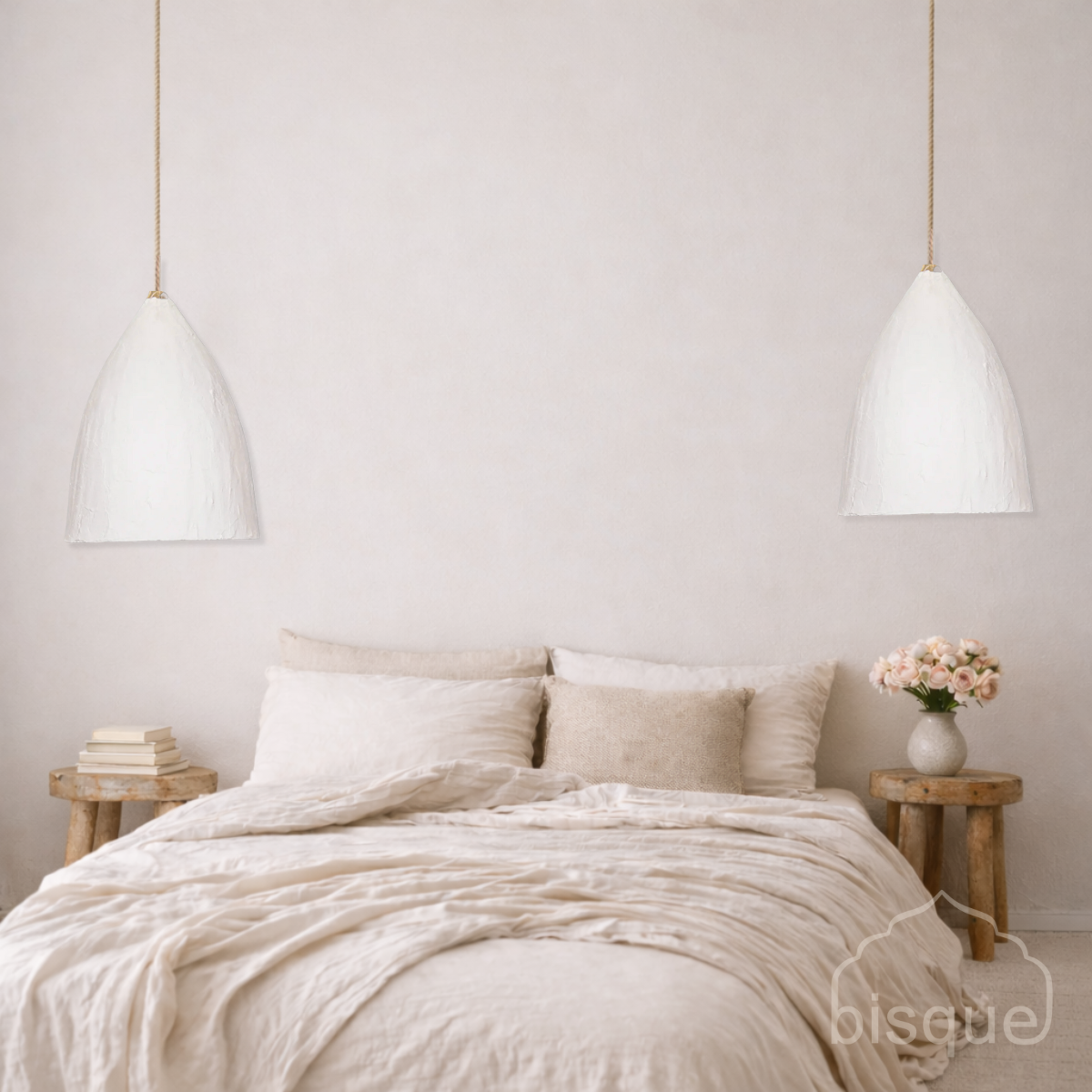 Chege : Clay Tall Dome Pendant Light, Small