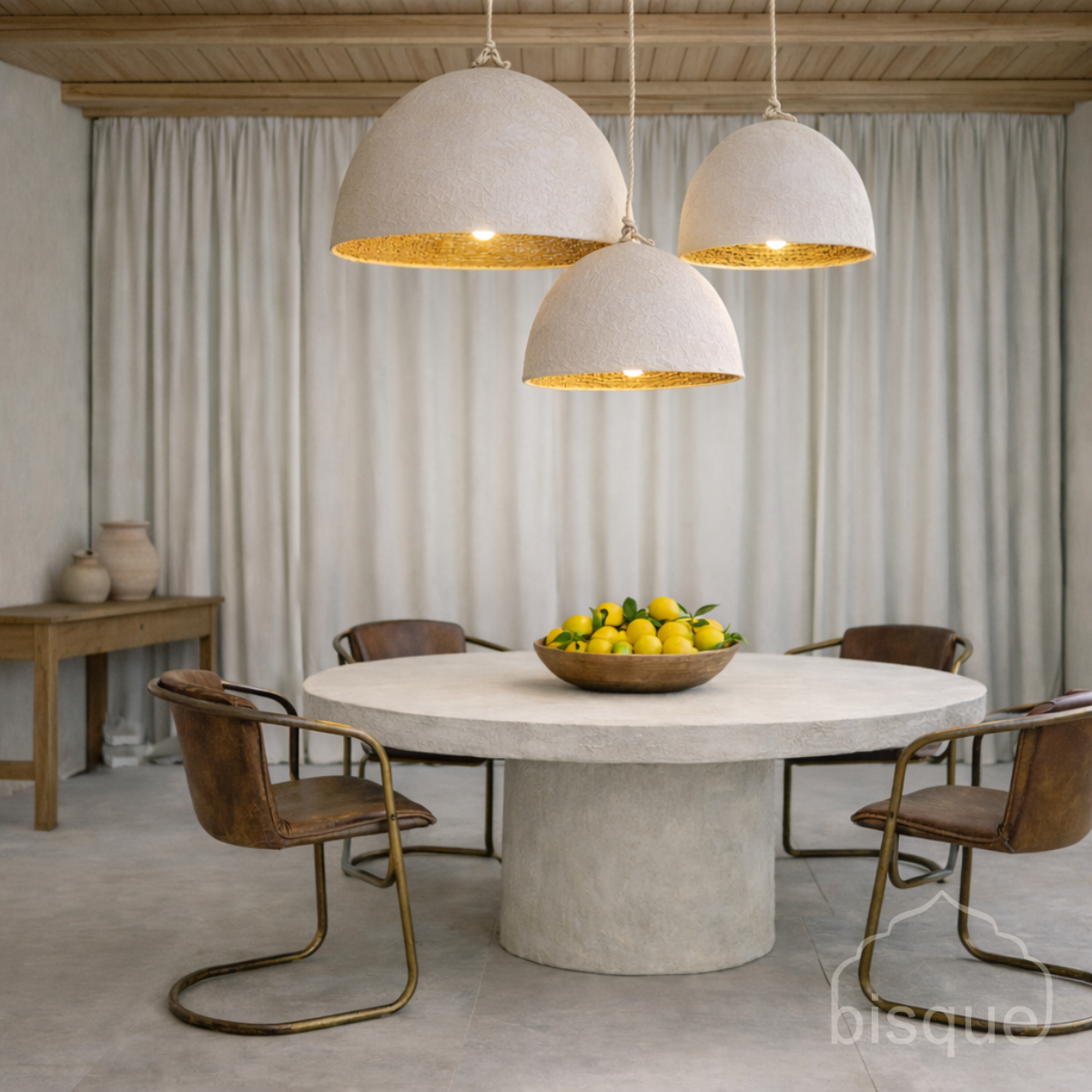 'Chinara' XL Clay Dome Pendant Light