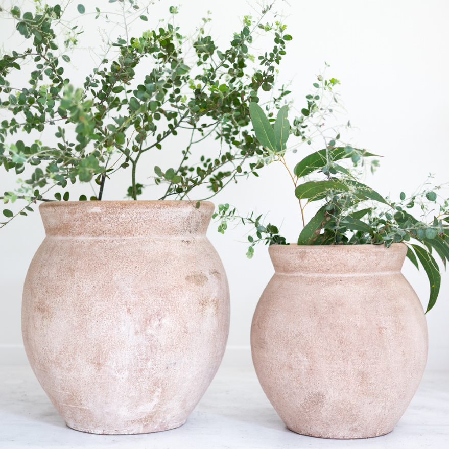 Zondiwe Terracotta Pot, Dusty Pink Small