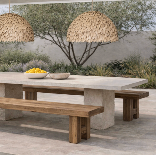 Gemi : Outdoor Bench Seat, Natural