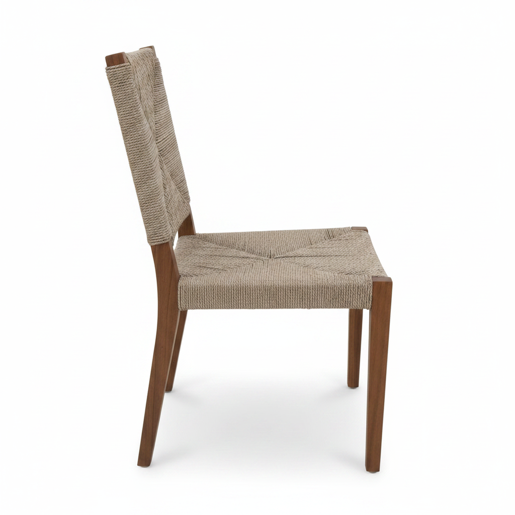 Jone : Seagrass and Wood Dining Chair | Natural