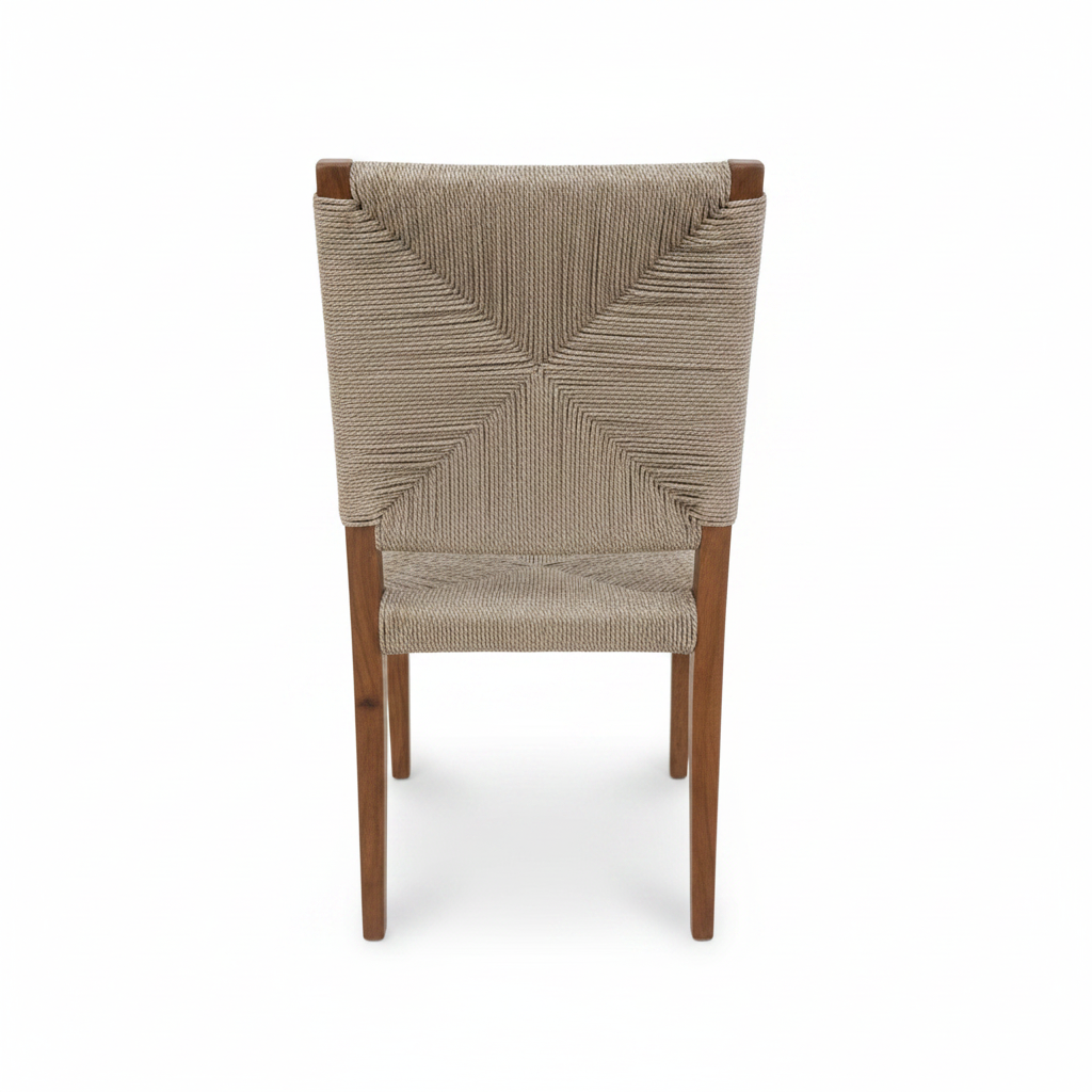 Jone : Seagrass and Wood Dining Chair | Natural