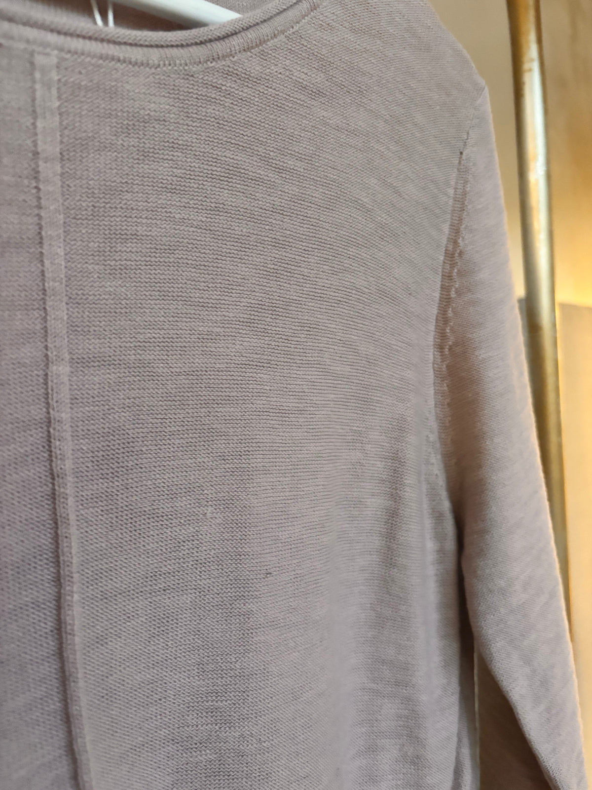 Pure Cotton : Kato : Long Sleeve Knit Tshirt | Natural