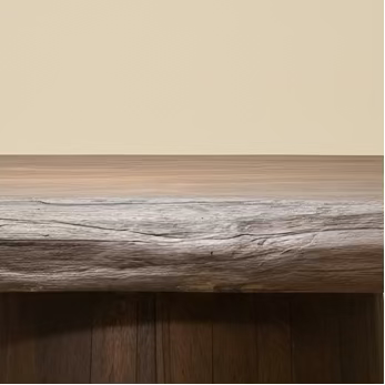 Komano : Round Reclaimed Teak Raw Edge 150cm Raw Edge Round Dining Table, Solid Taper Leg, Wabi Sabi Furiture Australia