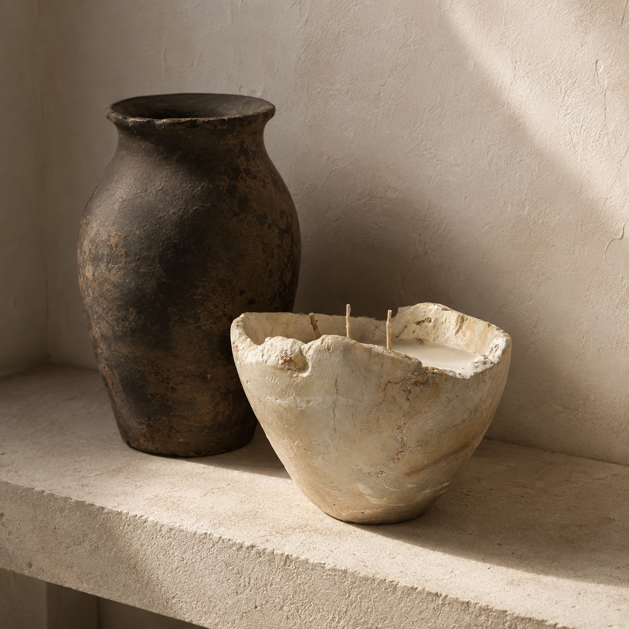 Makda : Fossilised Coral Bowl Candle