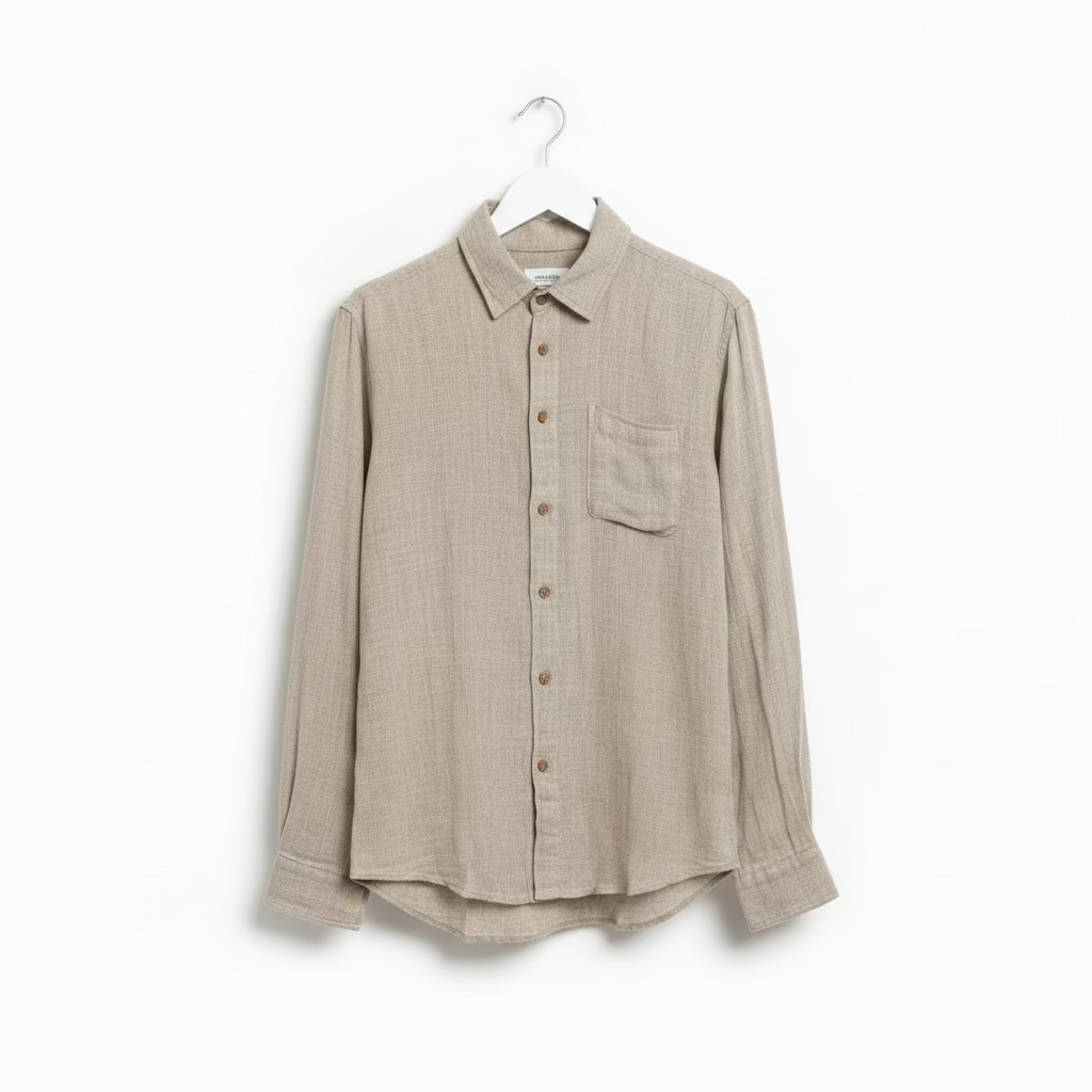 Italian Linen : Mark : Unisex Classic Linen Shirt, Medium