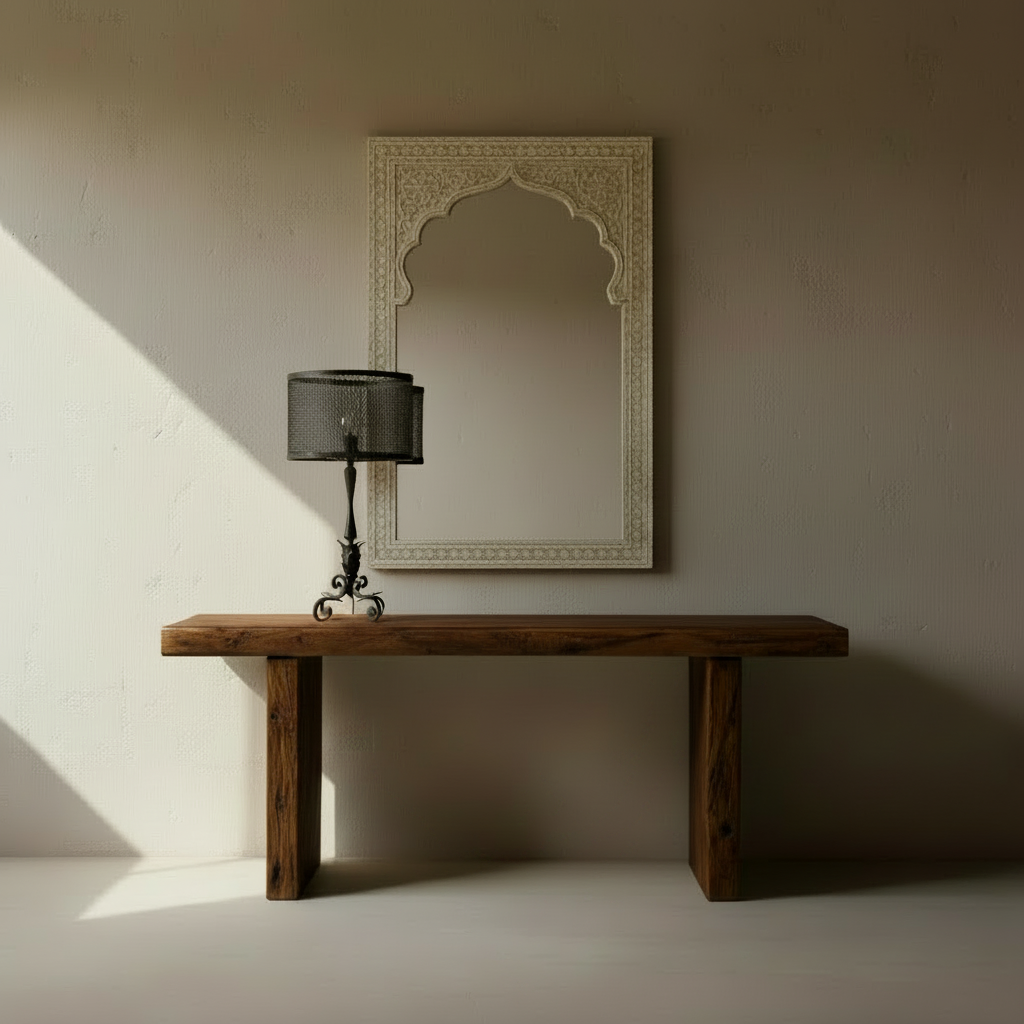 A table lamp with a black metal scrollwork base and a matching black mesh drum shade, shown against a plain white background.