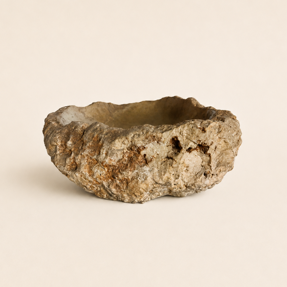 Myra : Mountain Stone Basin | Irregular Raw Oval